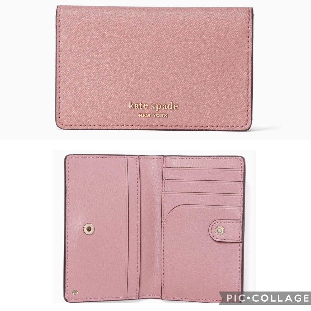 Kate Spade Cameron Bifold Snap Wallet in Dusty Peony